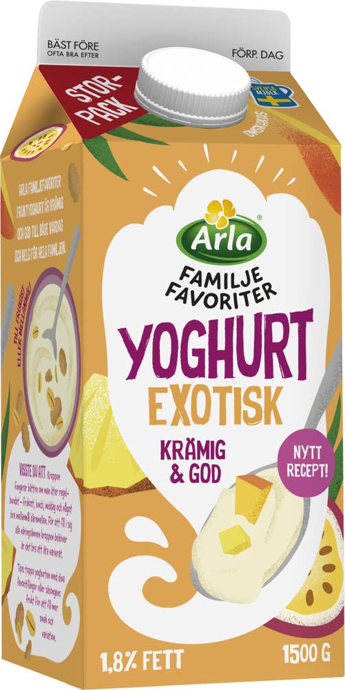 Arla® Yoghurt Exotisk 1,8% Familjefavoriter