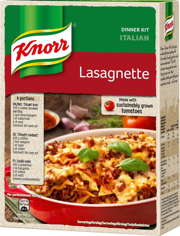 Knorr Middagskit Lasagnette