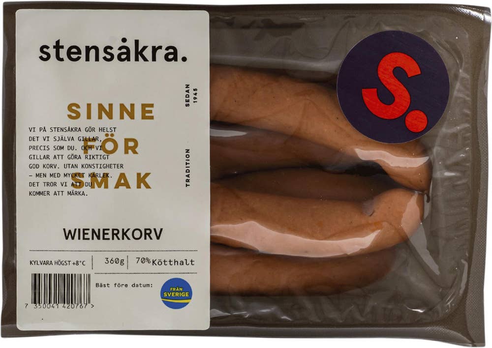 Stensåkra Wienerkorv Kötthalt 70%