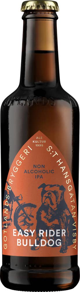Gotlands Bryggeri Öl Easy Rider Bulldog Alkoholfri 0,4% 33cl Gotlands Bryggerier