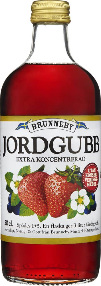 Brunneby Saft Jordgubb Brunneby gård
