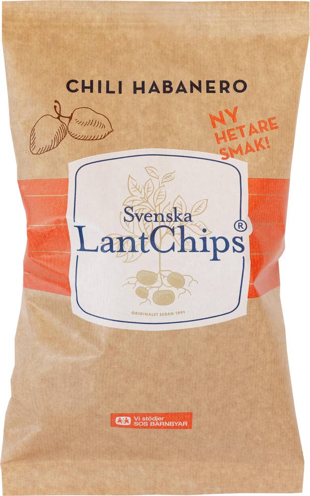 Svenska LantChips Chips Chili Habanero