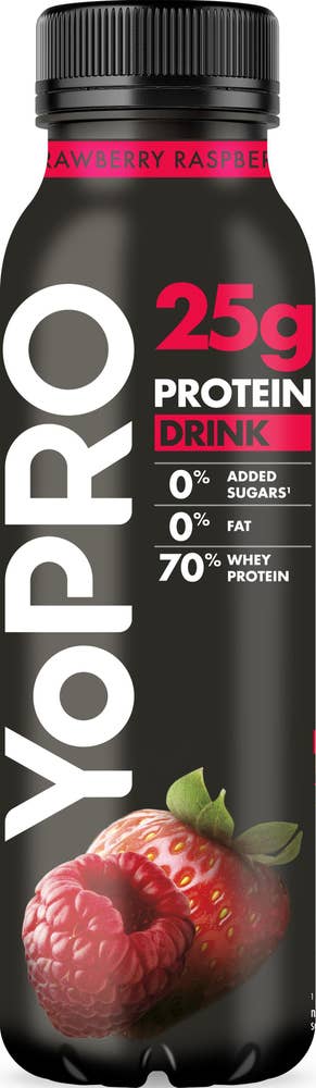 Danone YoPro Protein Drickyoghurt Jordgubb & Hallon Utan Tillsatt Socker