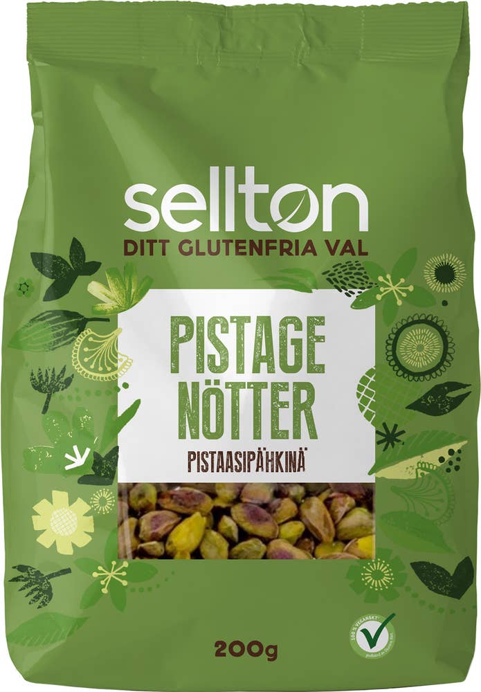 Pistagenötter Skalade