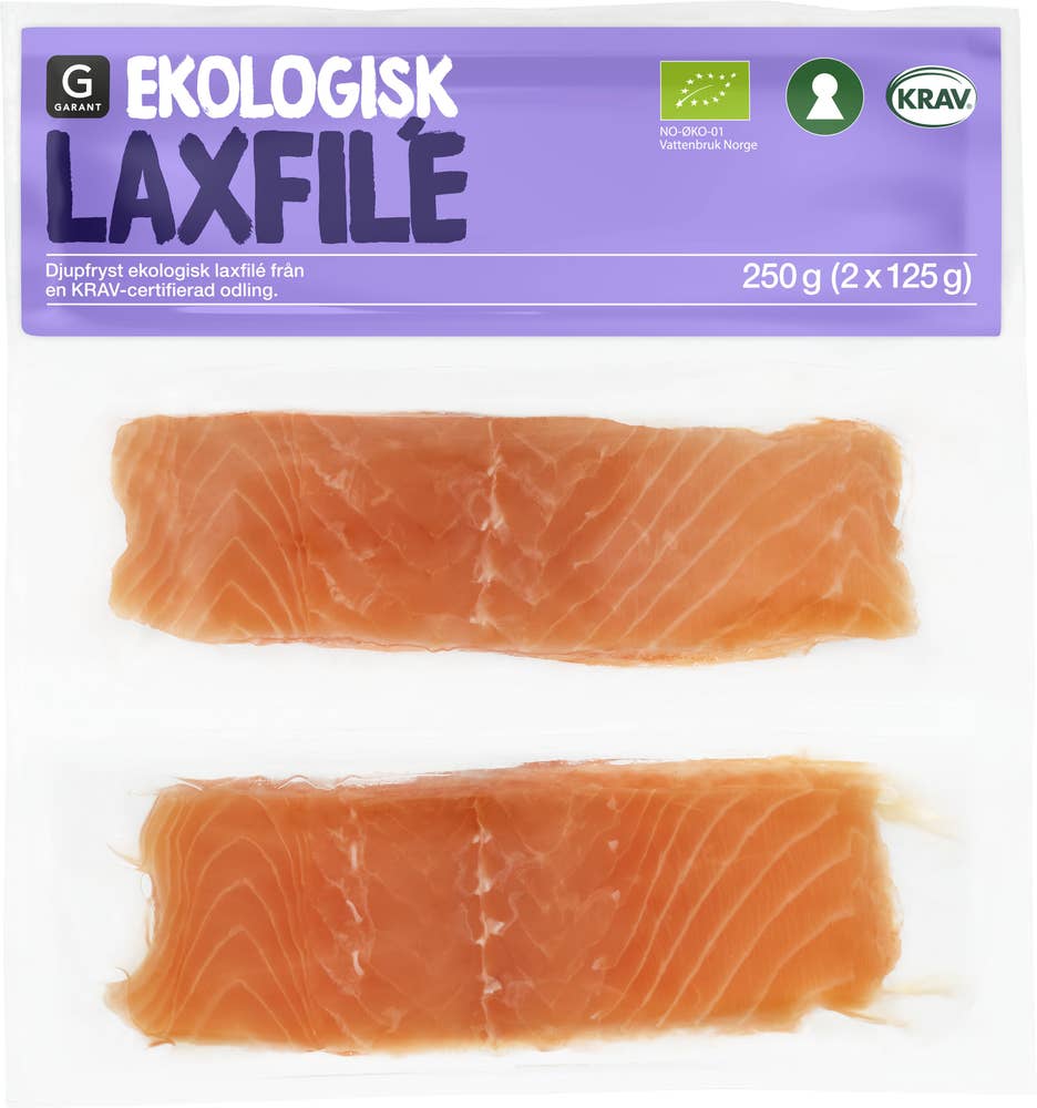 Garant Laxfilé EKO/KRAV Fryst 2x125g