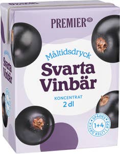 Premier Måltidsdryck Svarta Vinbär Koncentrat