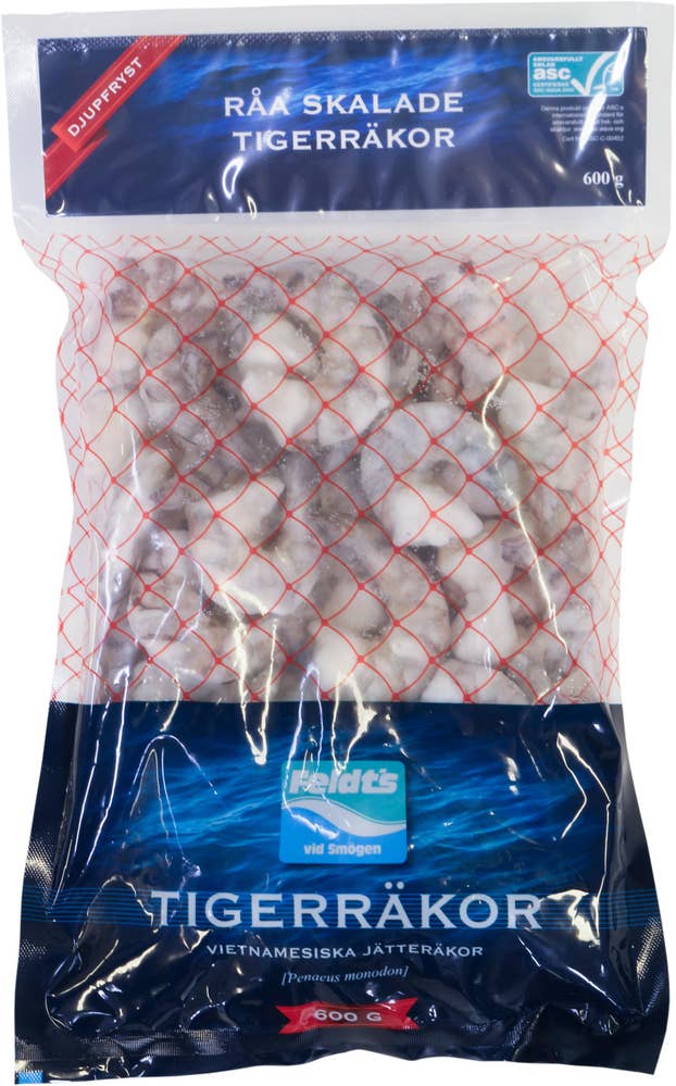 Feldts Tigerräkor utan Skal ASC Fryst