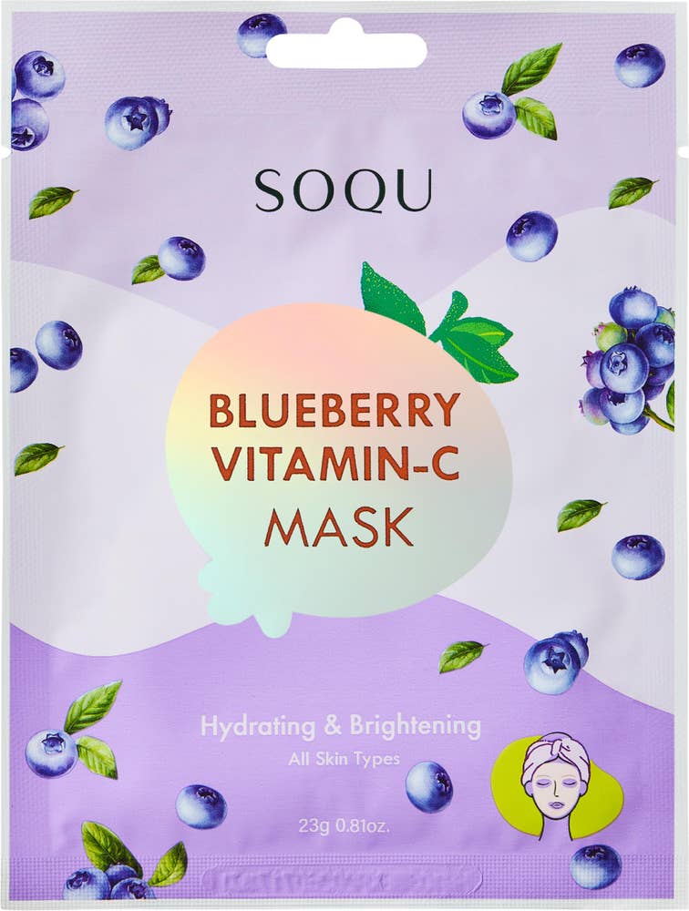 SOQU Blueberry Vitamin C Sheet Mask