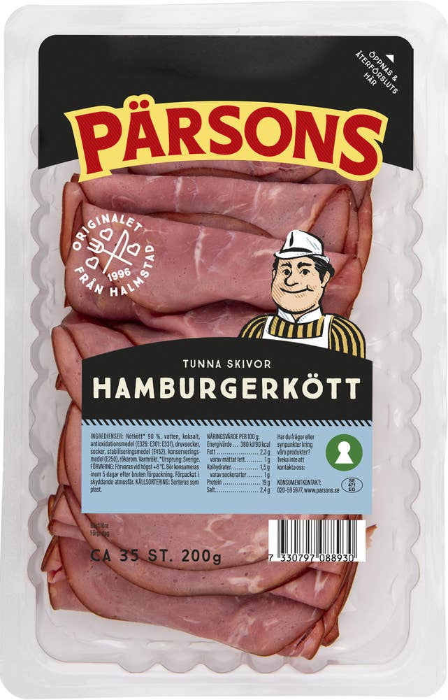 Pärsons Hamburgerkött Skivad Pärsons