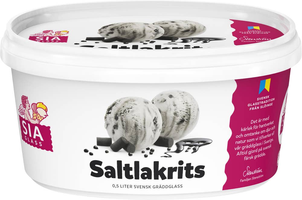 SIA Glass Gräddglass Saltlakrits