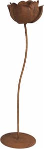 Hedlundgruppen Ljusstake Blomma Rost 29cm