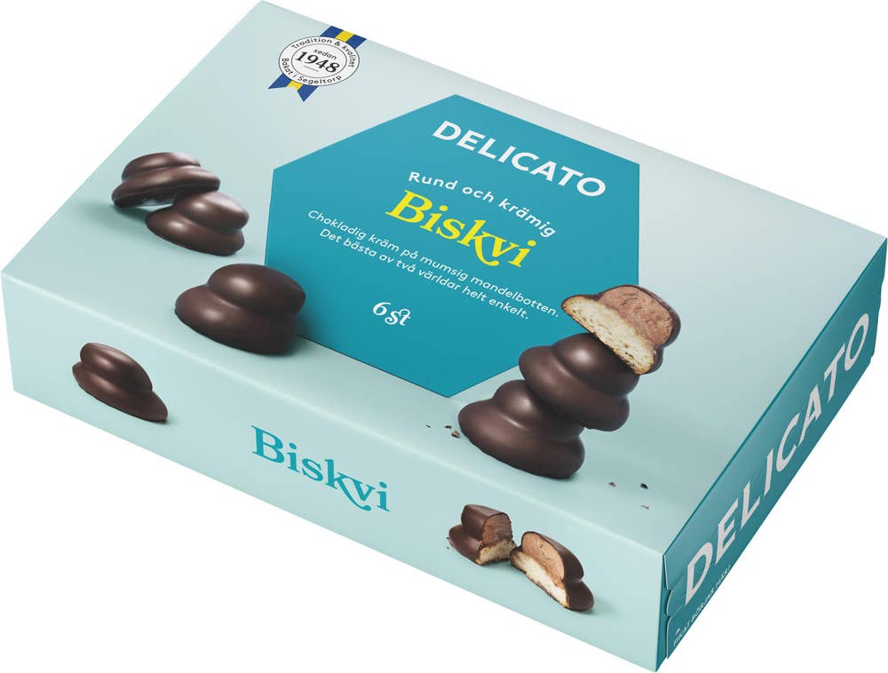 Delicato Biskvi Choklad Glutenfri 6-p