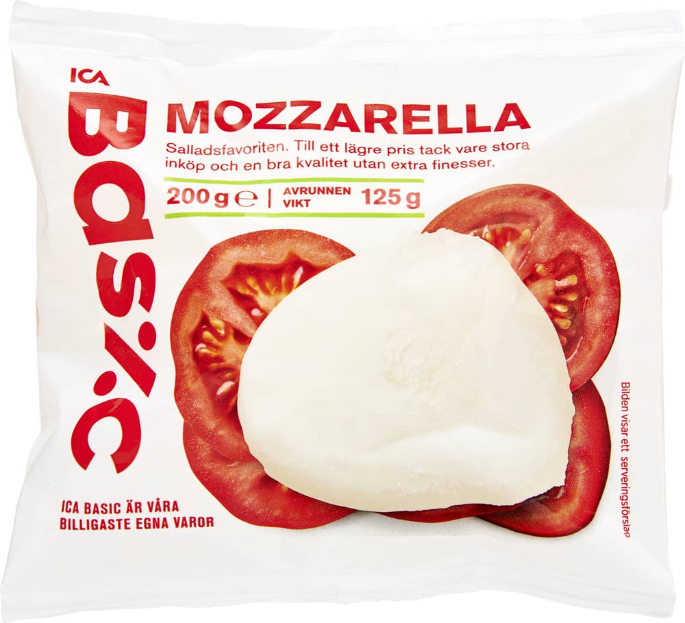 Ej sorterad Mozzarella Ica Basic
