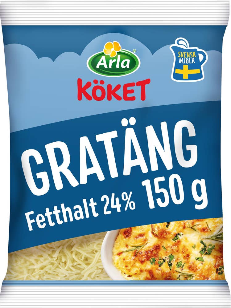 Arla Köket® Riven Ost Gratäng 24% 150g Arla
