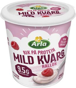 Arla® Mild Kvarg Hallon Laktosfri Utan Tillsatt Socker 0,2%