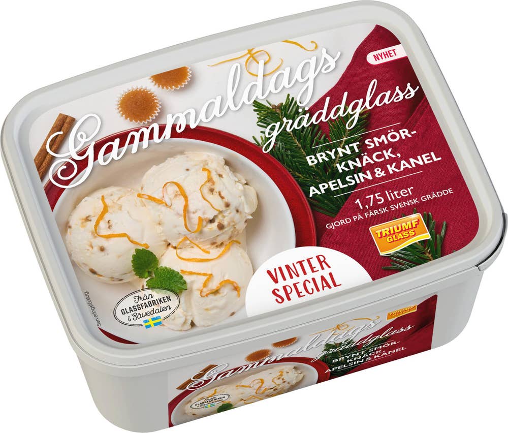 Triumf Glass Glass Brynt Smör Knäck 1,75L Triumf Glass