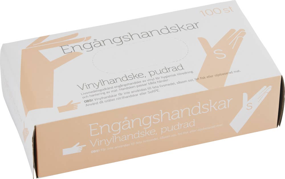 Fixa Engångshanske Vinyl S