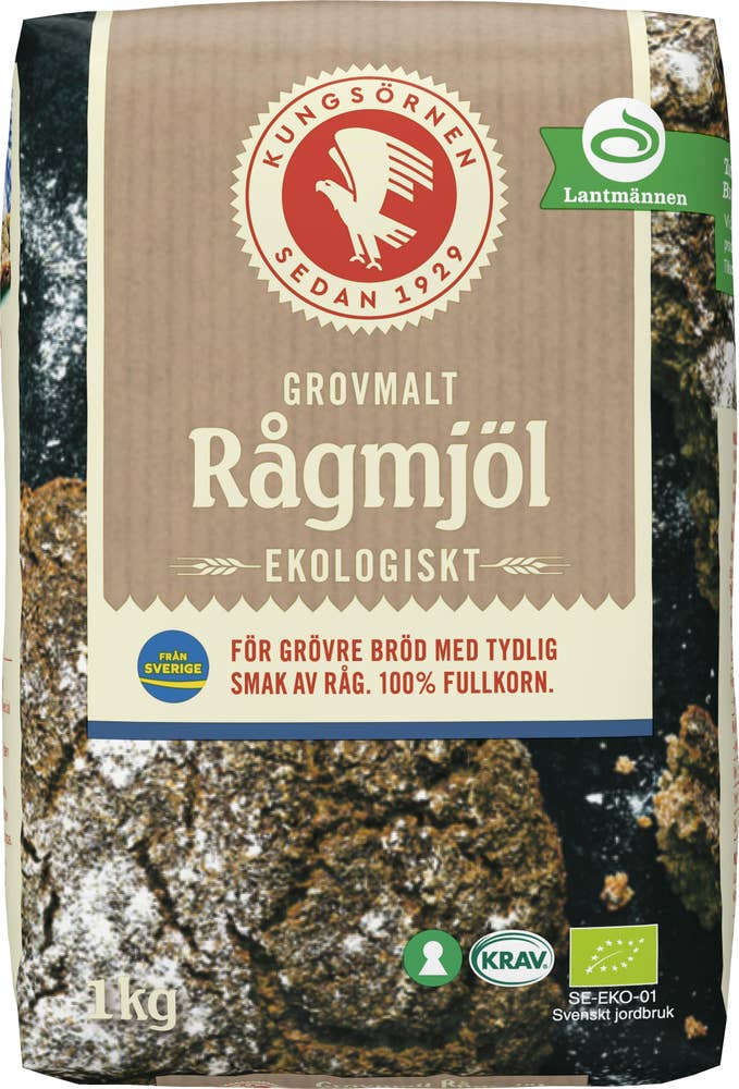 Kungsörnen Rågmjöl Grovmalt EKO/KRAV