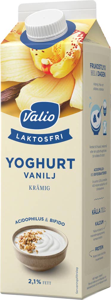 Valio Yoghurt Vanilj Laktosfri 2,1%