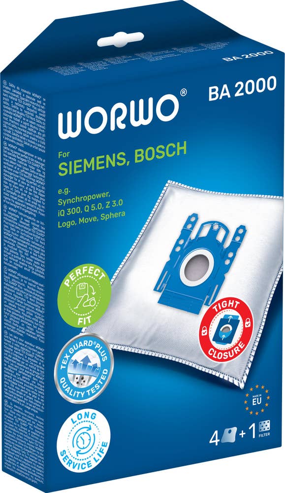 WORWO Dammsugarpåse BA2000