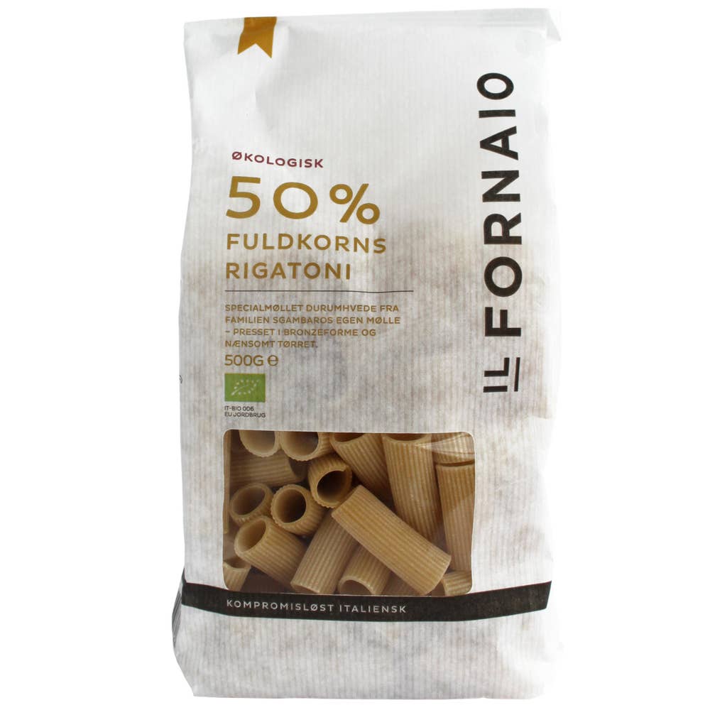 Il Fornaio Fullkornspasta Rigatoni 50% EKO 500g Il Fornaio