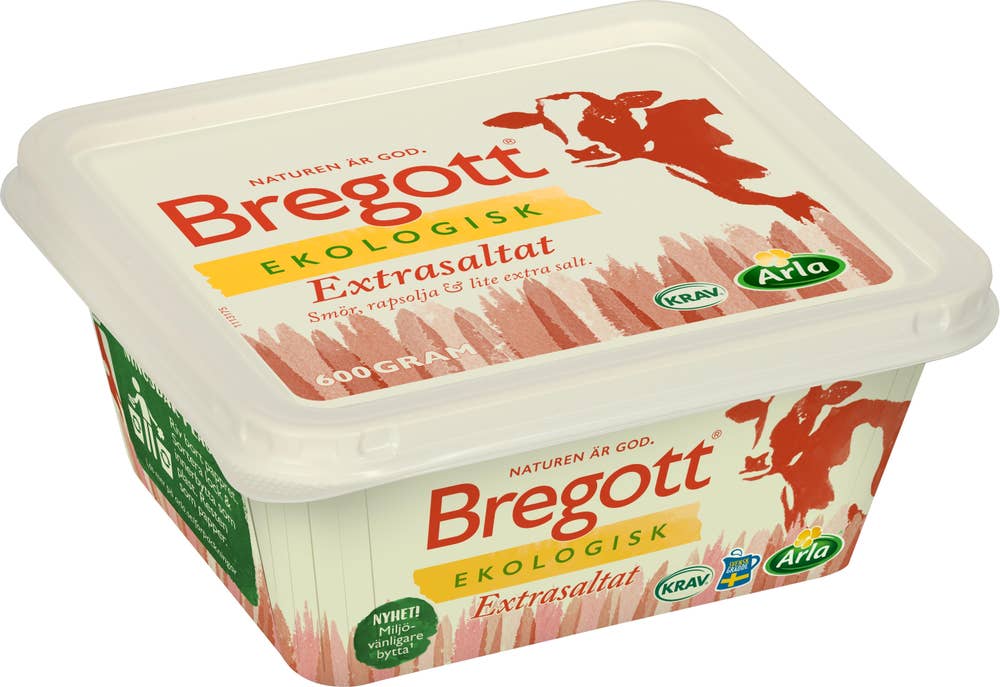 Bregott® Bregott Extrasaltat Smör & Rapsolja 70% KRAV 600g