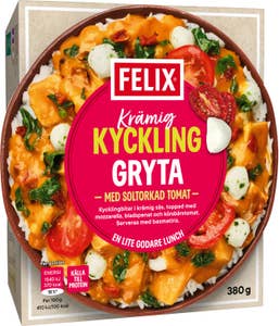Felix Krämig Kycklinggryta med Soltorkad Tomat Fryst