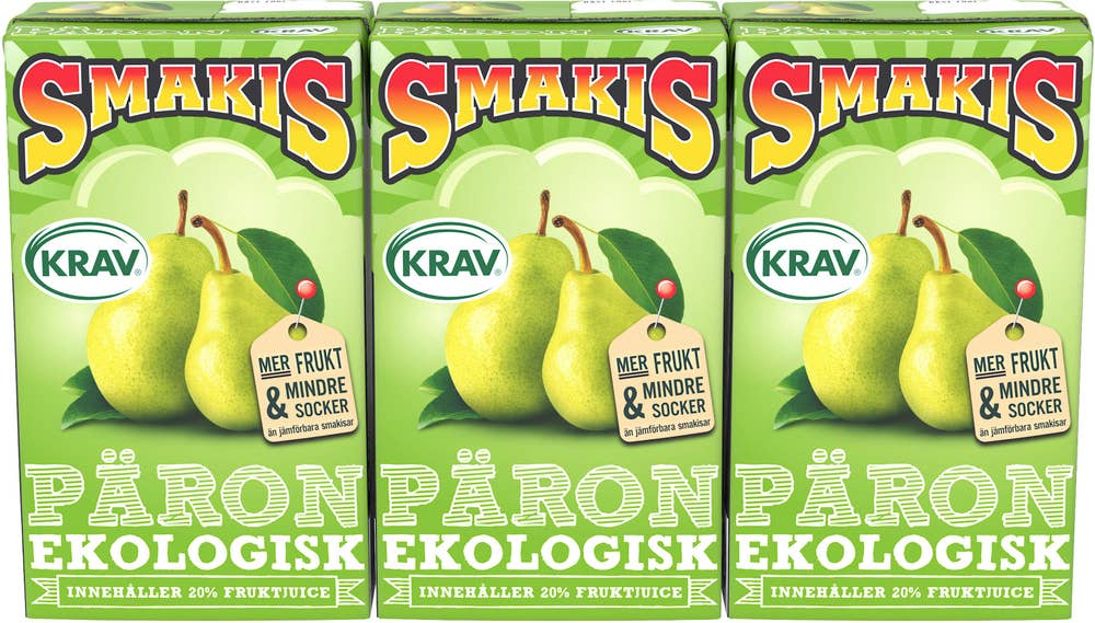 Smakis Päron EKO/KRAV 3x