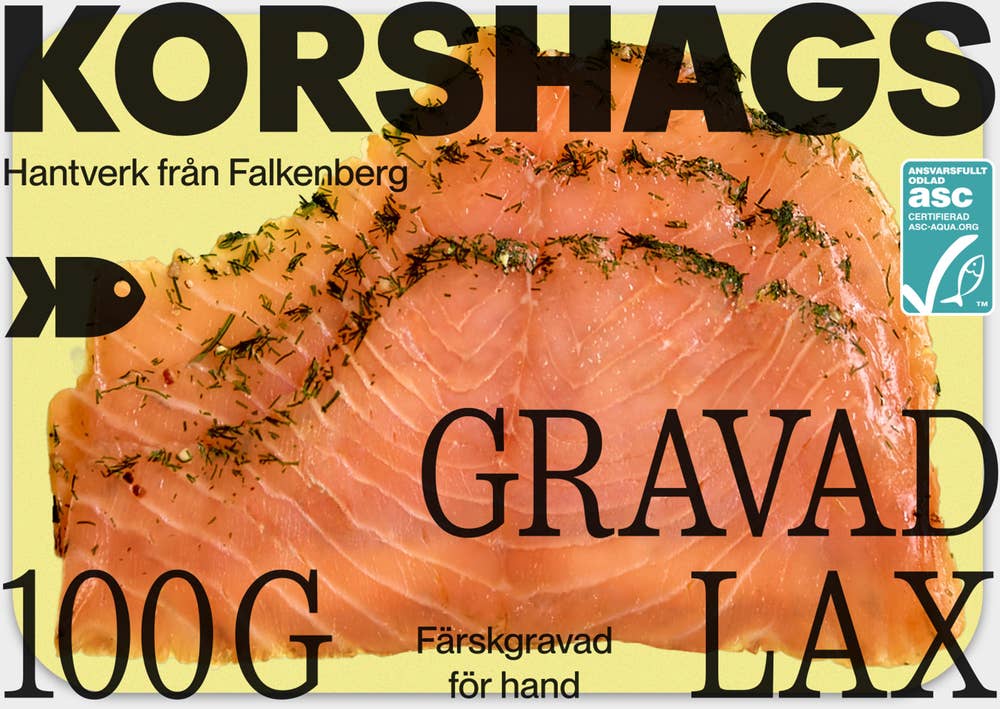 Korshags Gravad Lax Skivad ASC
