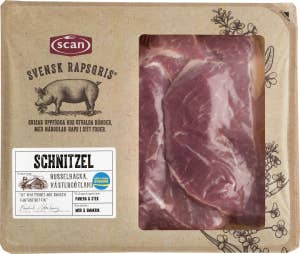 Schnitzel av Bog Rapsgris ca 450g