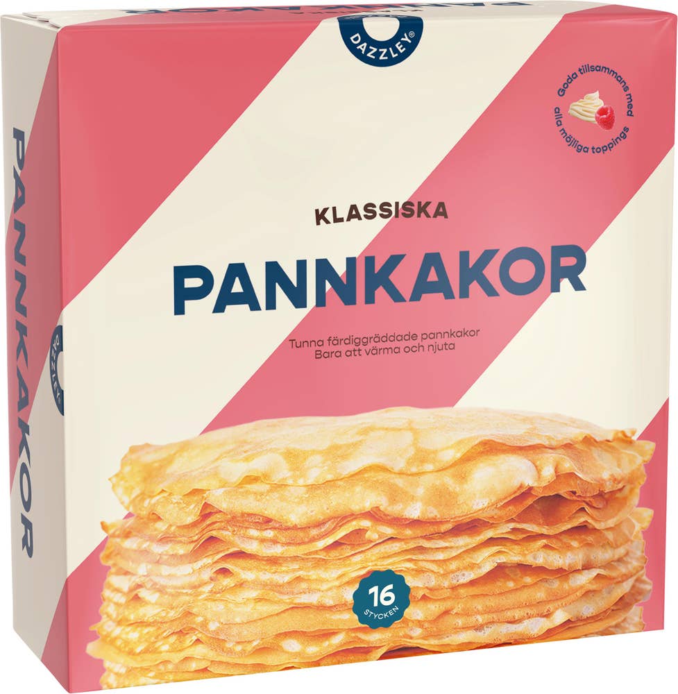 Dazzley Klassiska Pannkakor Fryst 16-p