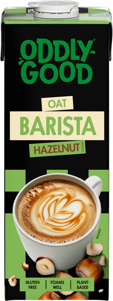 Oddlygood® Barista Havredryck Hasselnöt Glutenfri 3%