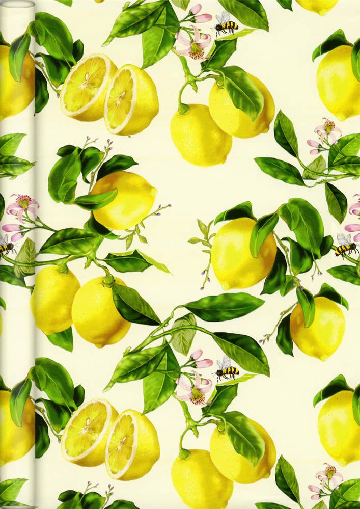 Boutique Presentpapper Citroner 500x50cm