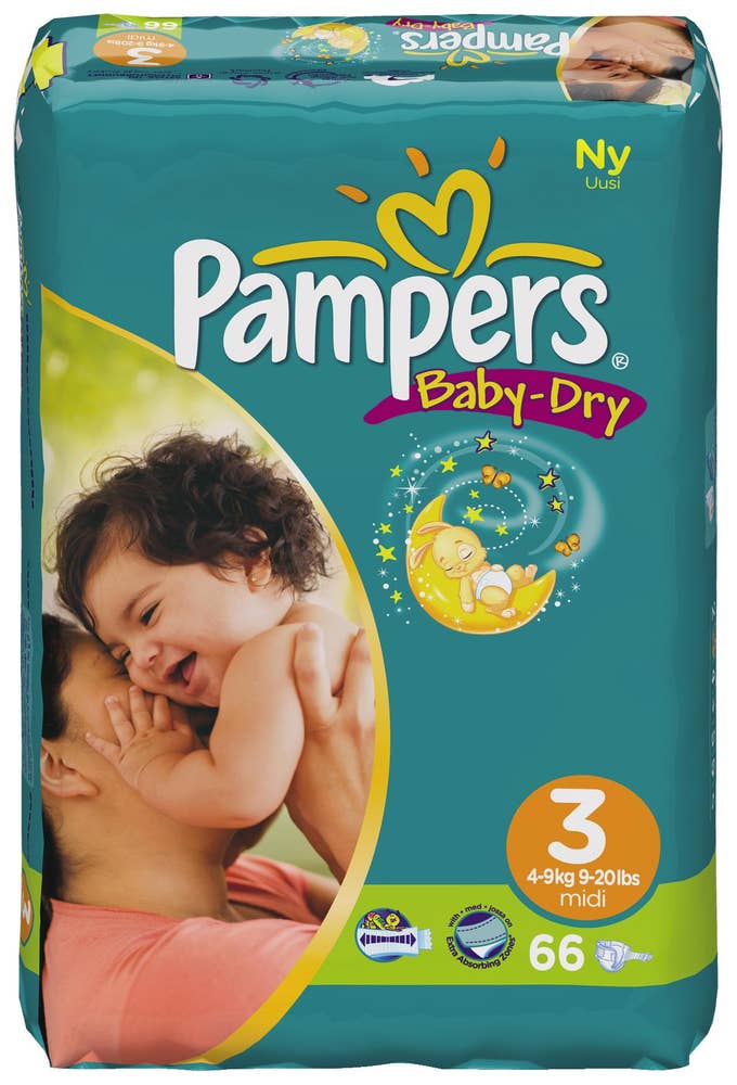 Ej sorterad Baby dry midi 4- (3) 60p Pampers