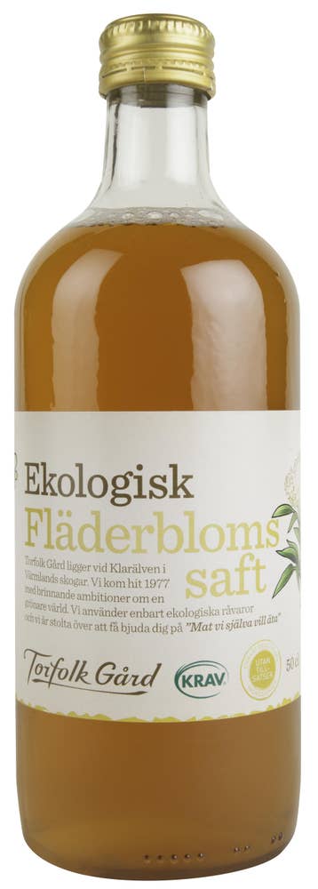 Torfolk Gård Saft Fläderblom KRAV Torfolk Gård