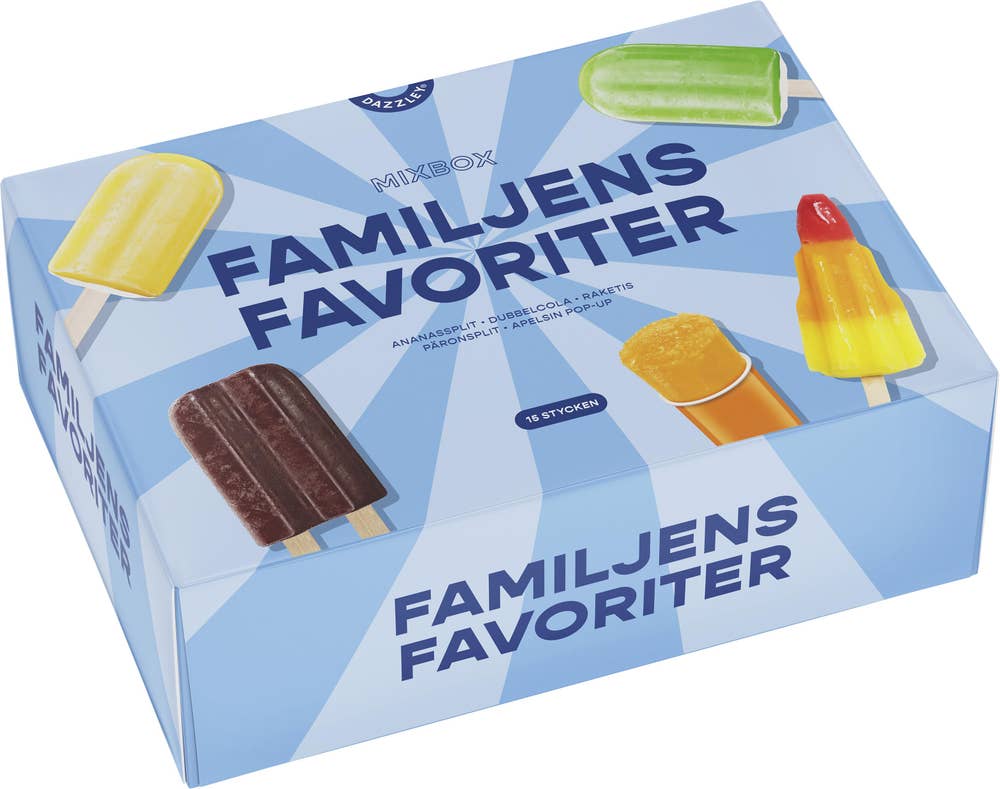 Dazzley Glass Mixbox Familjens Favoriter