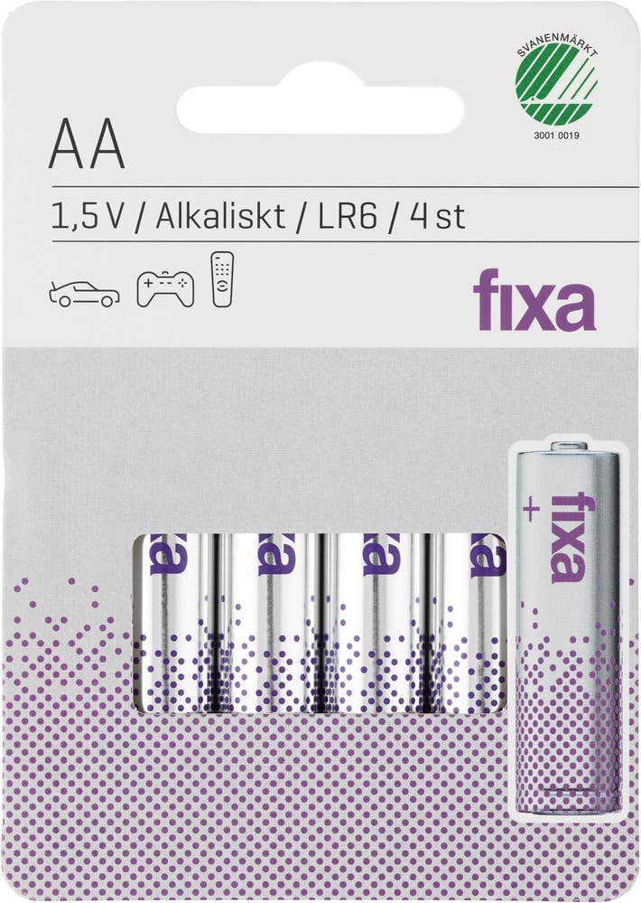 Fixa Batterier AA