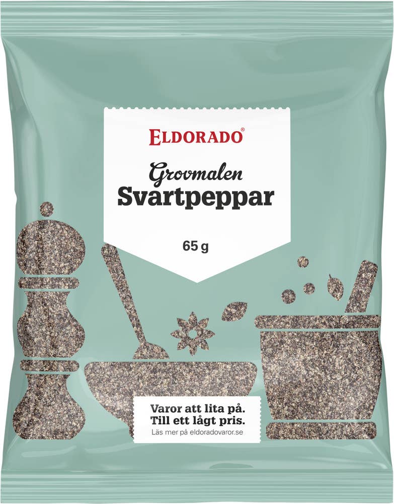 Eldorado Svartpeppar Grovmalen
