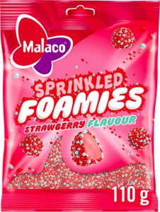 Malaco Sprinkled Foamies Strawberry