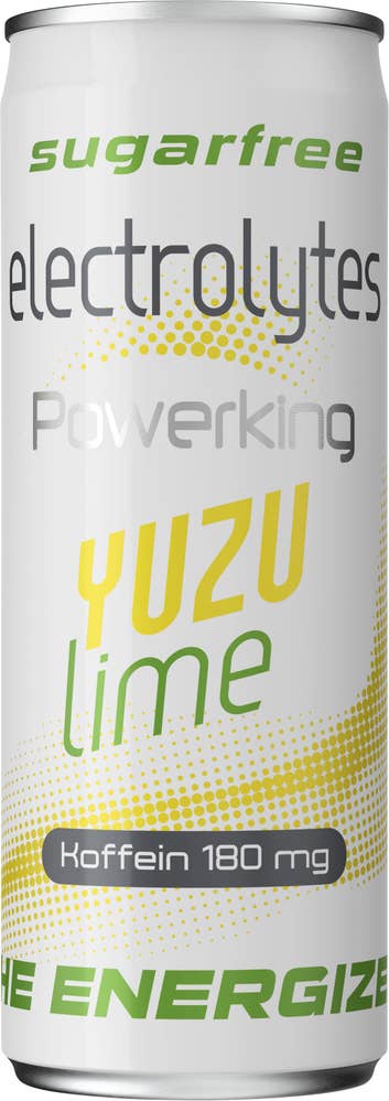 Powerking Energidryck Electrolytes Yuzu & Lime Sockerfri