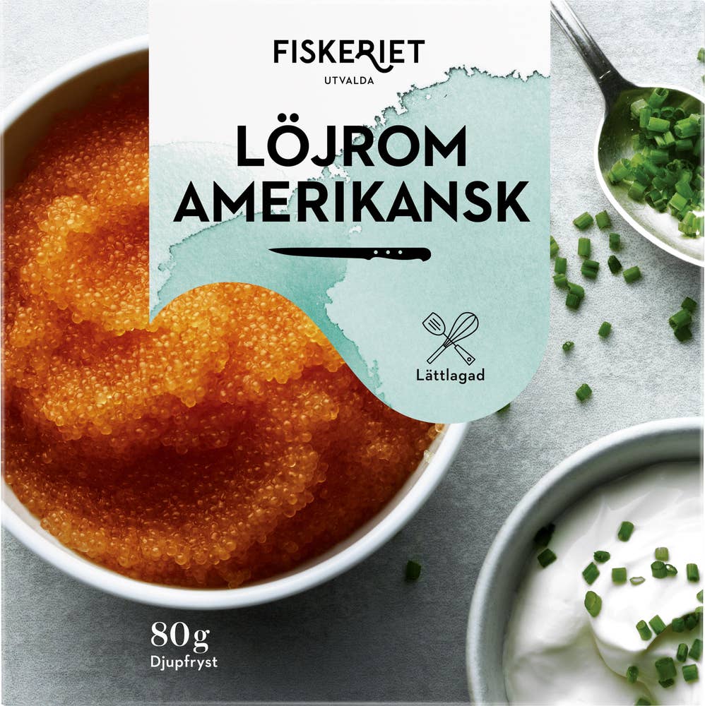 Fiskeriet Löjrom Amerikansk Fryst Fiskeriet