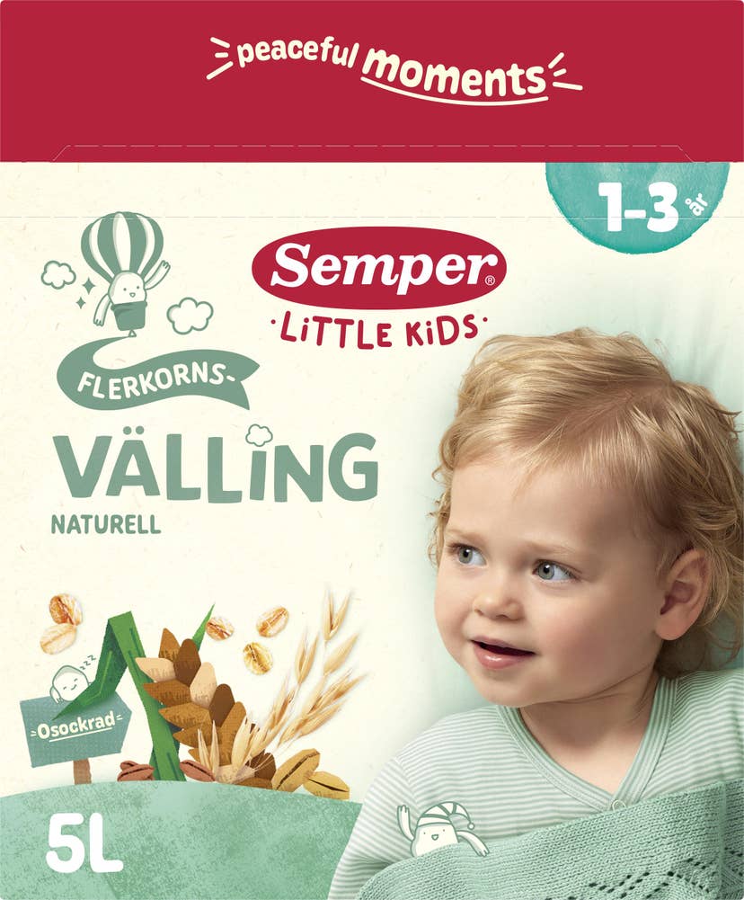 Fullkornsvälling Multikorn & Naturell +12m-36m