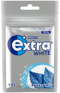 Extra Tuggummi White Sweet Mint Sockerfri