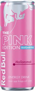 Red Bull Energidryck Pink Edition Hallon Sockerfri