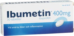 Ibumetin Värktablett Ibuprofen 400mg