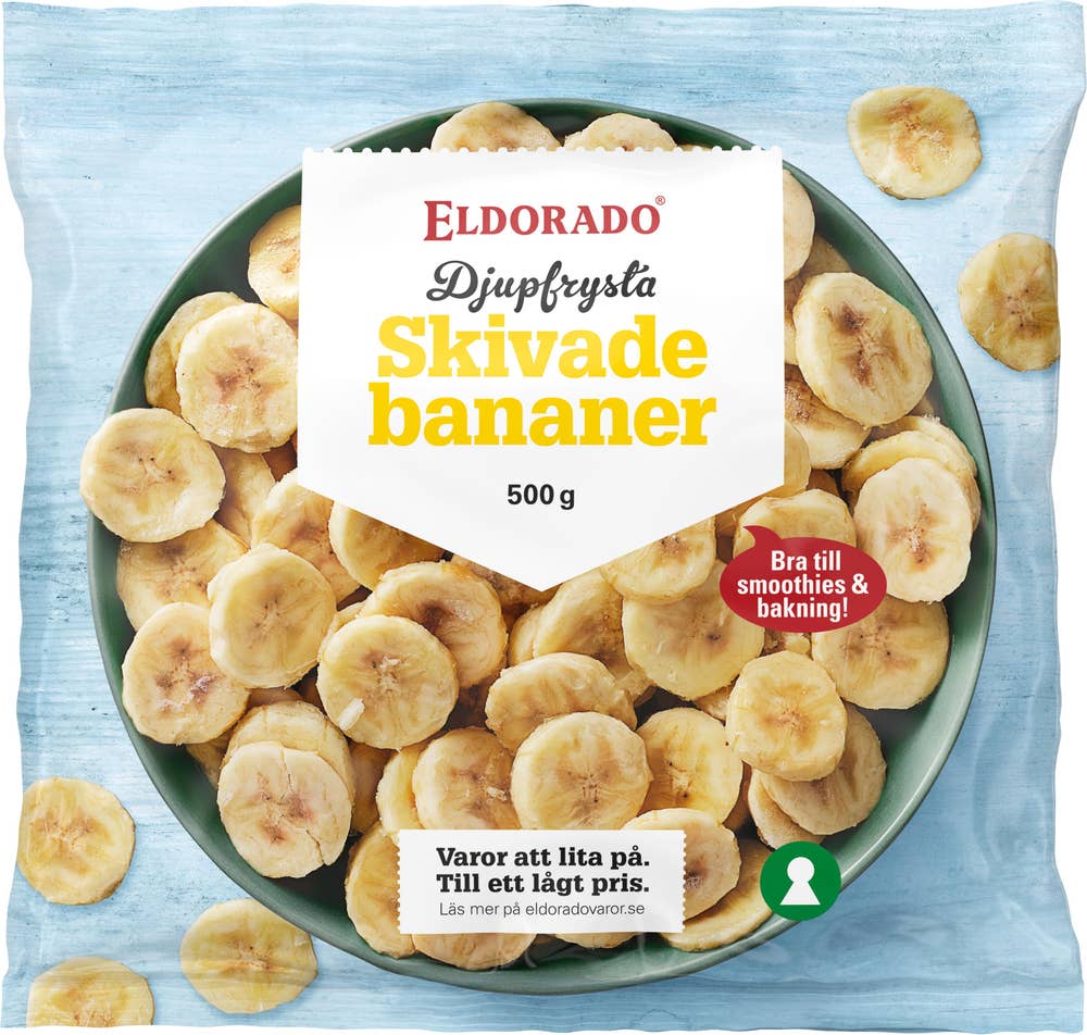 Eldorado Skivade Bananer Fryst