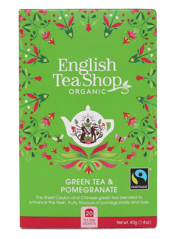 English Tea Shop Grönt Te Granatäpple Fairtrade