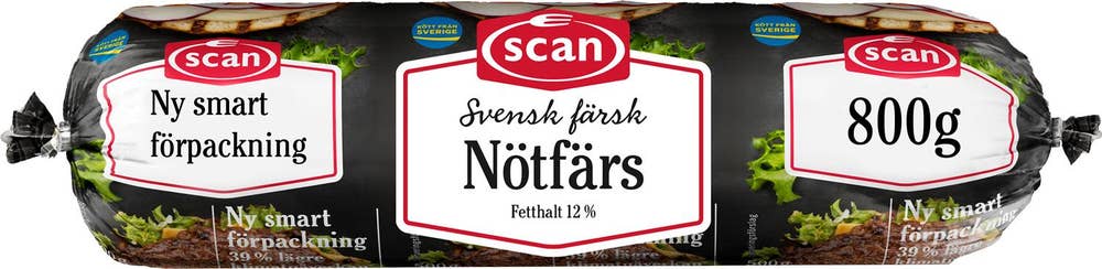 Scan Nötfärs 12% 800g