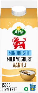 Arla Ko® Yoghurt Mild 1,5% Vanilj Mindre Socker