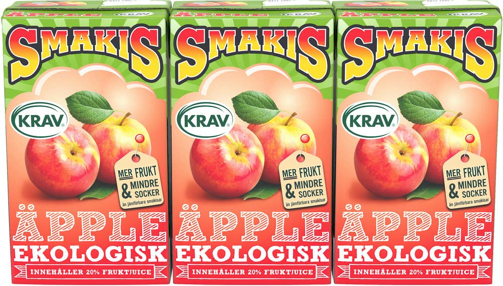 Smakis Äpple EKO/KRAV 3x25cl